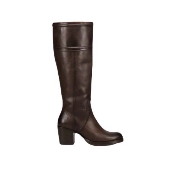 Frye Vintage Leather Chocolate Brown Jean Tall Pull On Boot - Picture 1 of 11